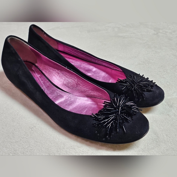 Etro Sueded Ballerina Flats Made in Italy Size 41 - Picture 2 of 6